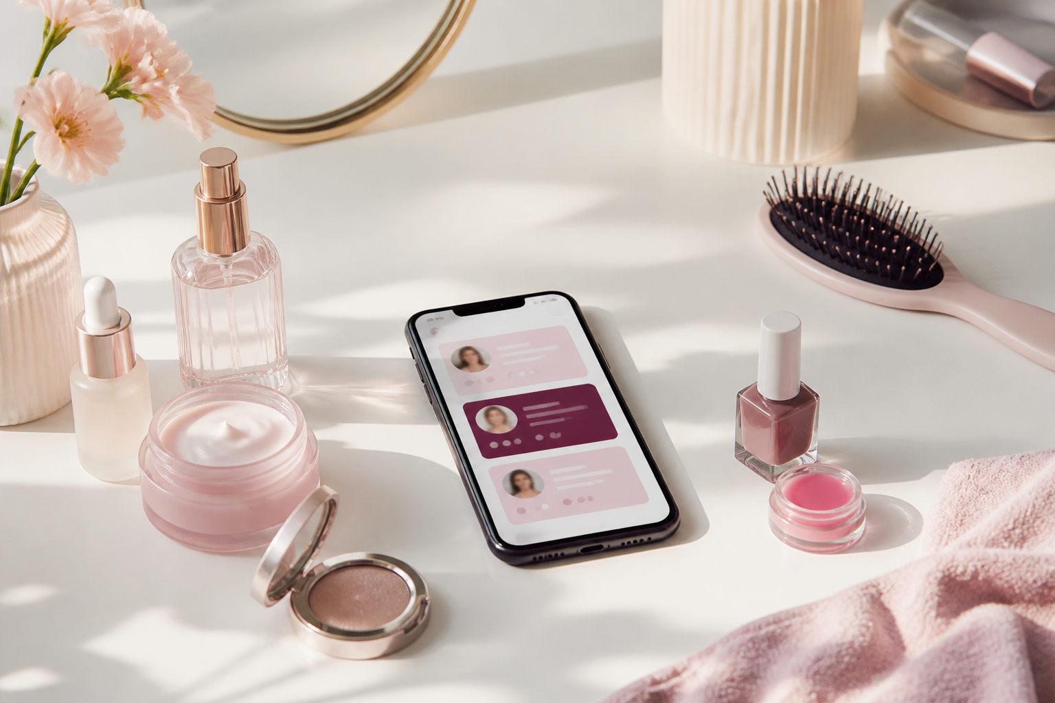 GlamPlace beauty directory visual